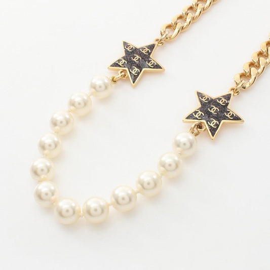Chanel Coco Mark Star Necklace Gold Plated