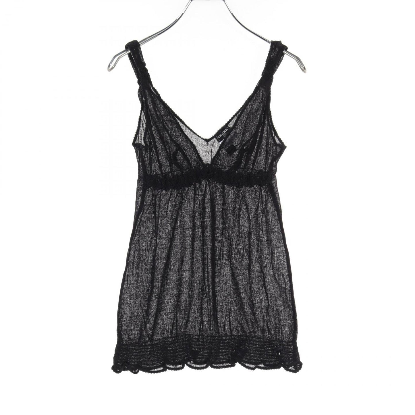 Chanel Cotton Tunic Camisole Knit Black