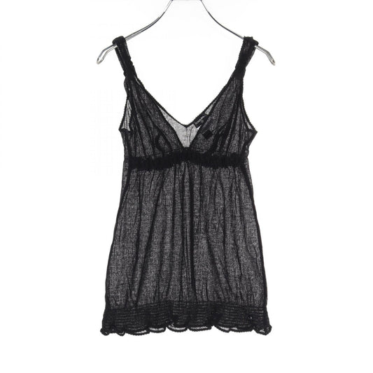 Chanel Cotton Tunic Camisole Knit Black