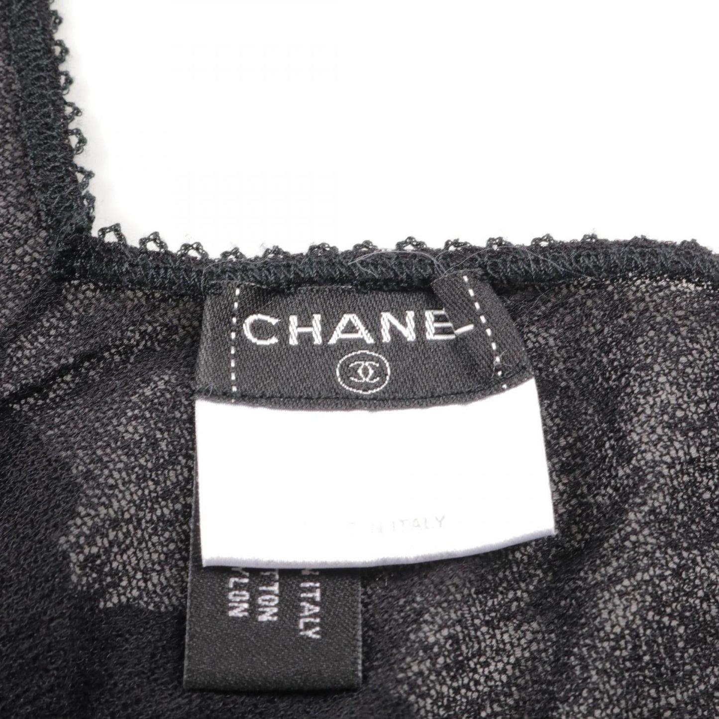 Chanel Cotton Tunic Camisole Knit Black