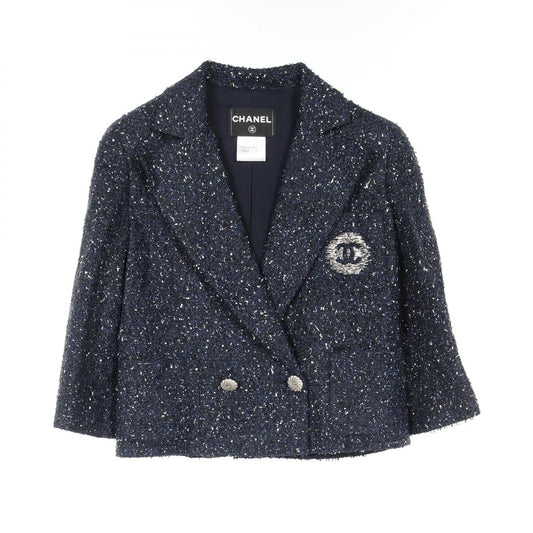 Chanel Coco Mark Tailored Jacket Navy
