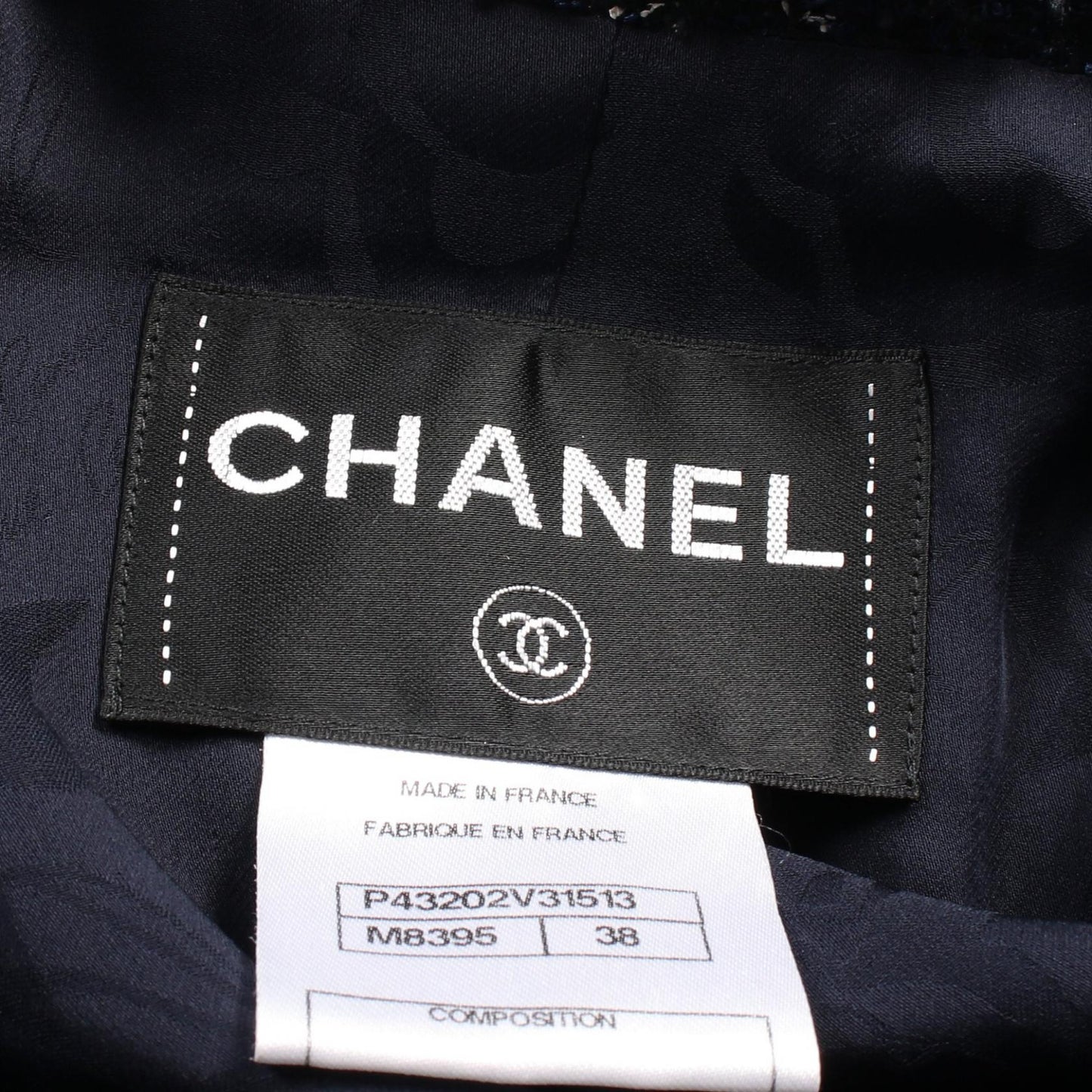 Chanel Coco Mark Tailored Jacket Navy