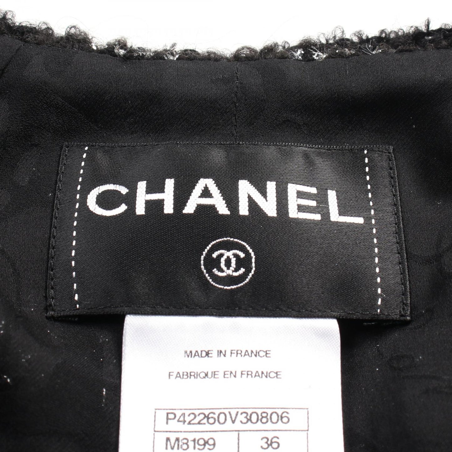 Chanel Wool Mohair Collarless Jacket