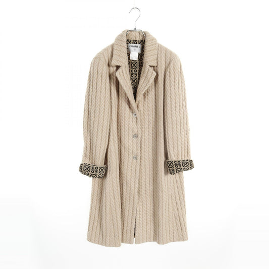 Chanel Wool Alpaca Outerwear Beige