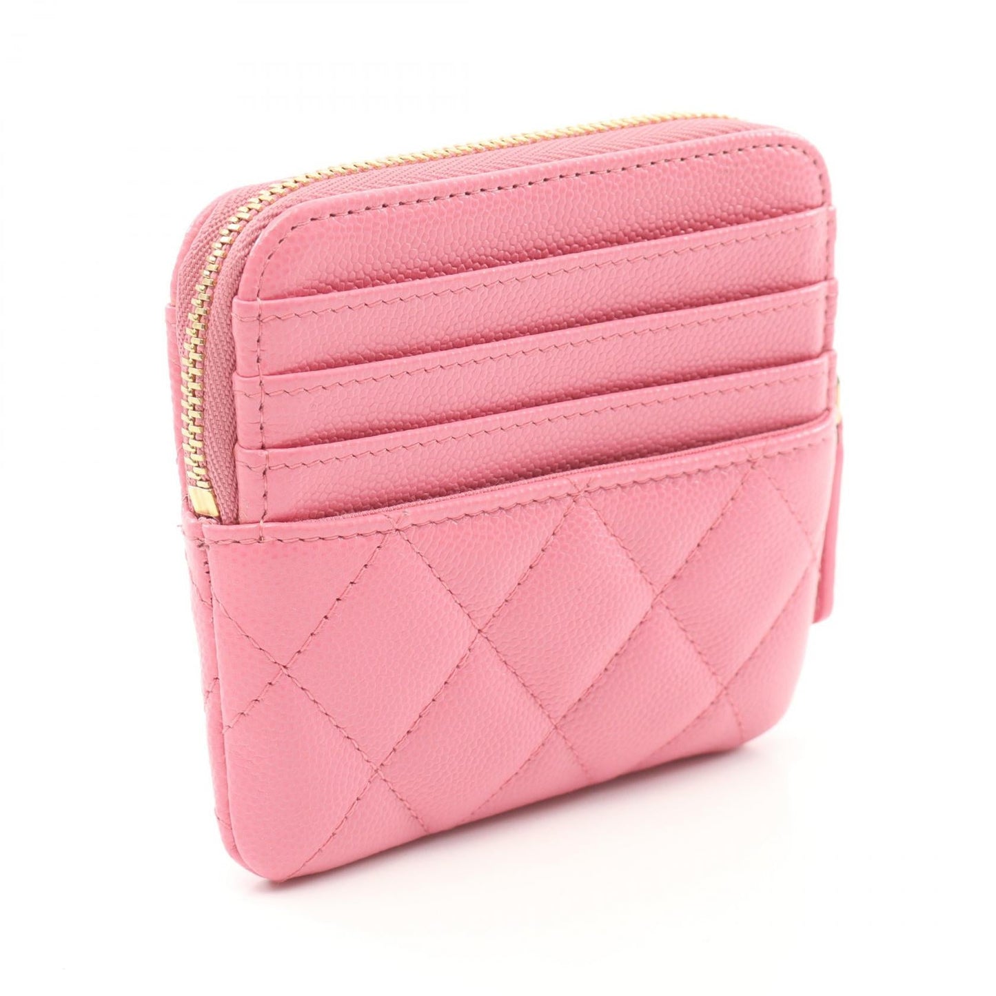 Chanel Caviar Skin Matelasse Coin Case AP2061