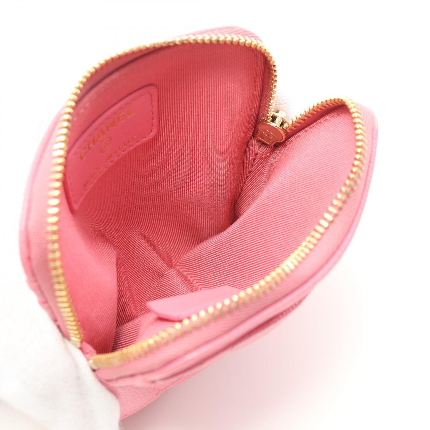 Chanel Caviar Skin Matelasse Coin Case AP2061