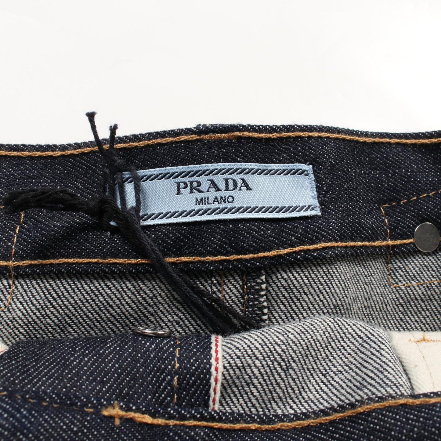 Prada Selvedge Denim Cotton Skirt