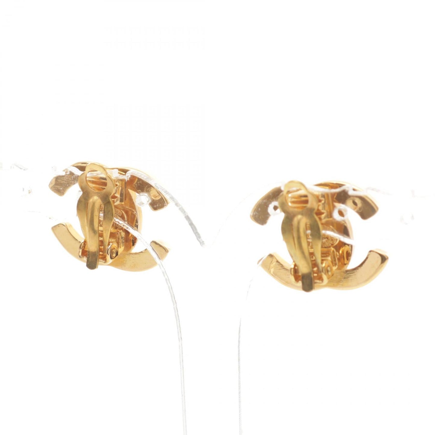 Chanel Coco Mark Earrings Gold Plated