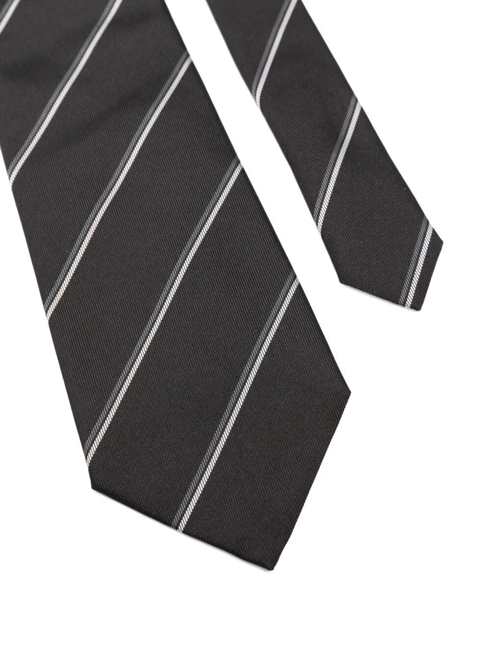 Saint Laurent Men Striped Silk Tie
