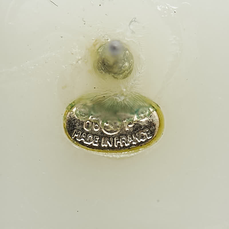 Chanel Coco Mark Square Earrings Plastic Metal