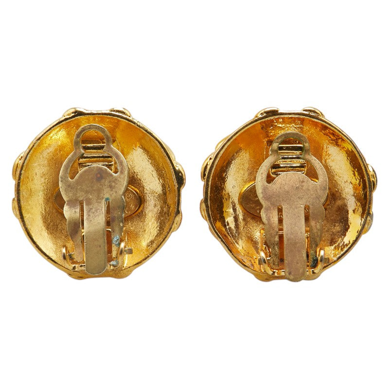 Chanel Vintage Coco Mark Round Earrings