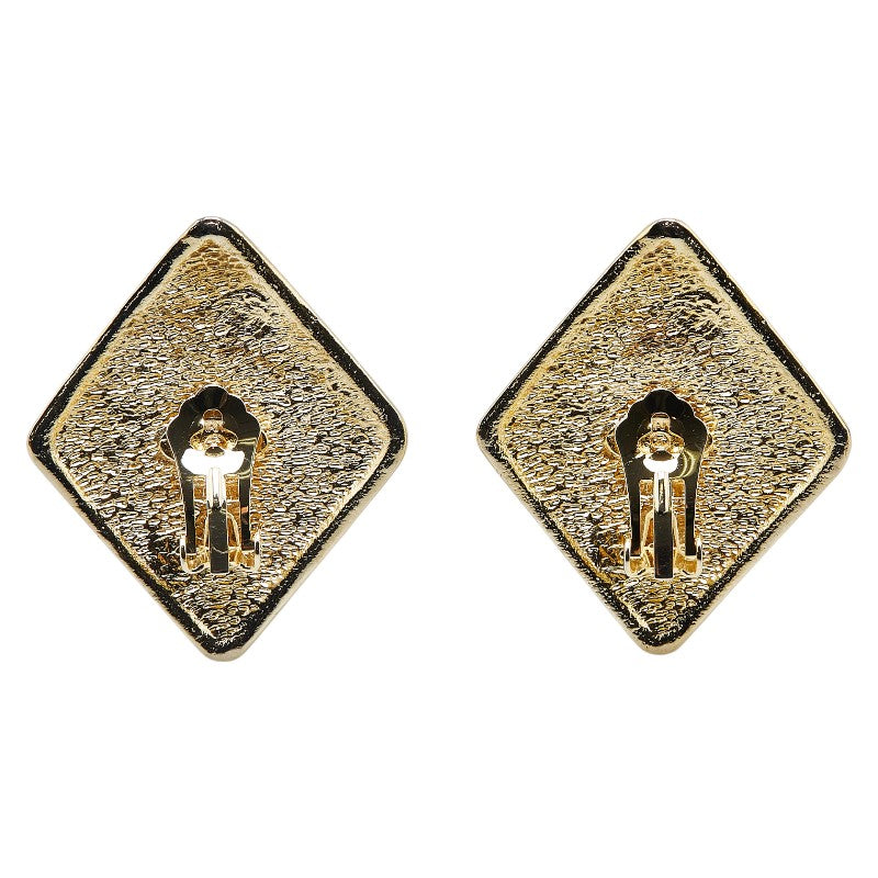 Chanel Vintage Coco Mark Earrings Gold