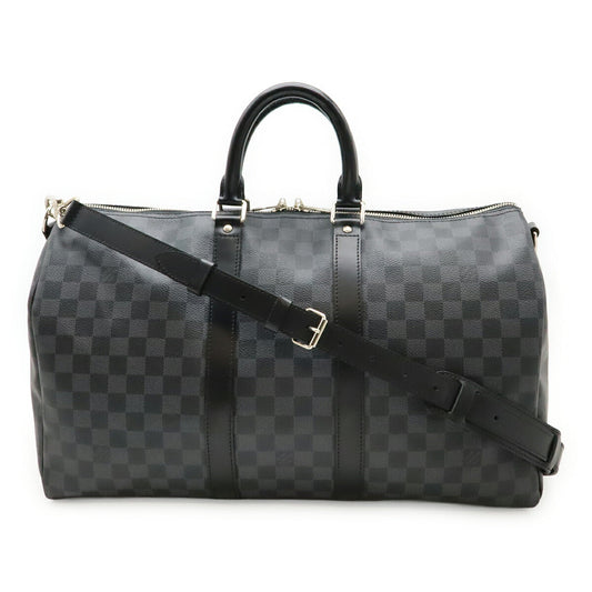 Louis Vuitton Keepall Bandouliere Damier Graphite 2way Bag