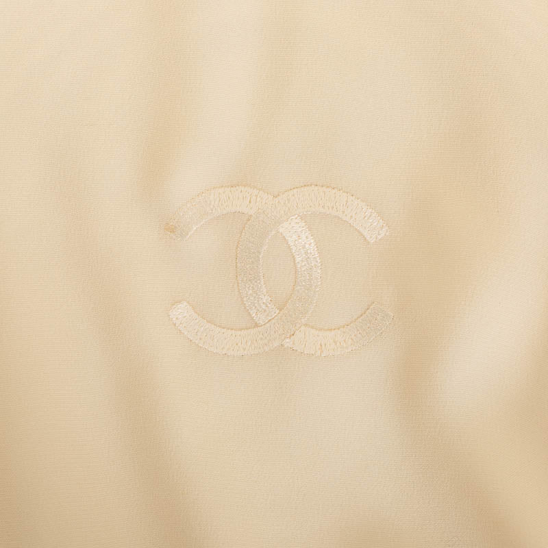 Chanel Silk Ribbon Embroidery Long Sleeve Shirt