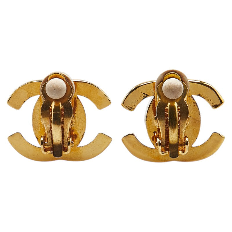 Chanel Vintage Coco Mark Turnlock Earrings
