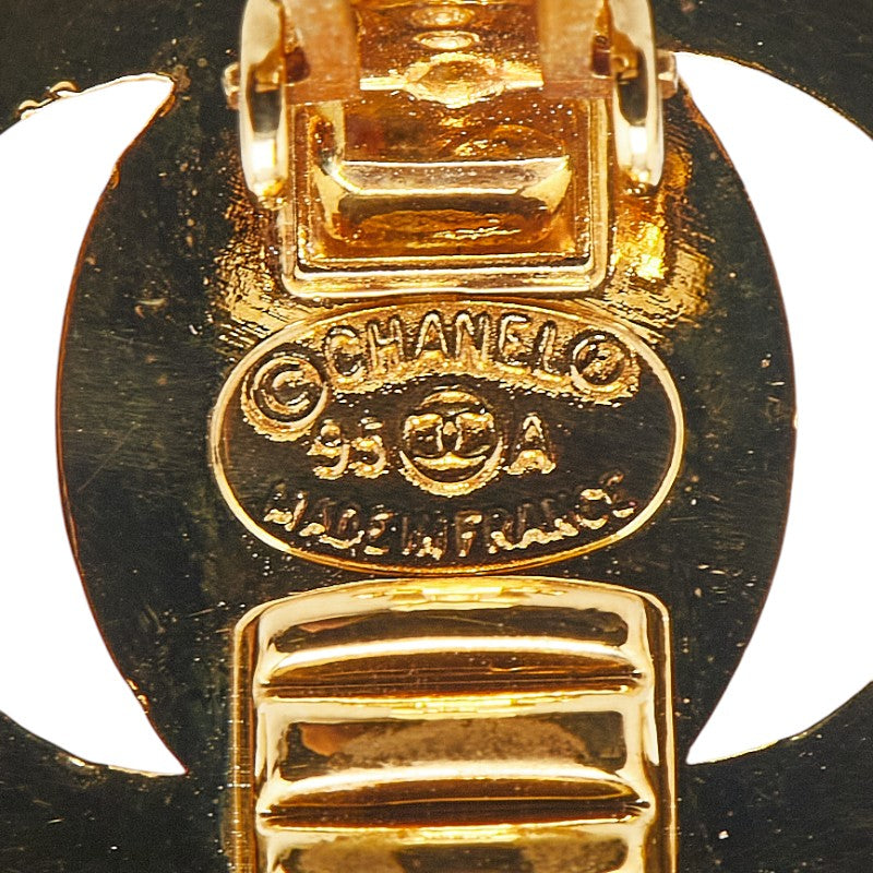 Chanel Vintage Coco Mark Turnlock Earrings