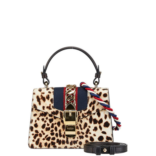 Gucci Sylvie Haircalf 2way bag