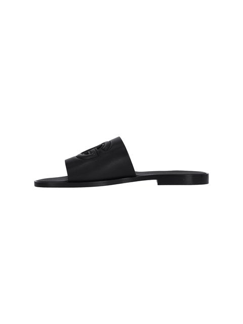Dolce & Gabbana Men Slide Leather Sandals