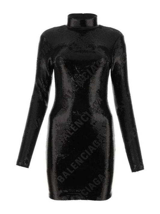 Balenciaga midi dress 725104TMR68 1102 BLACK