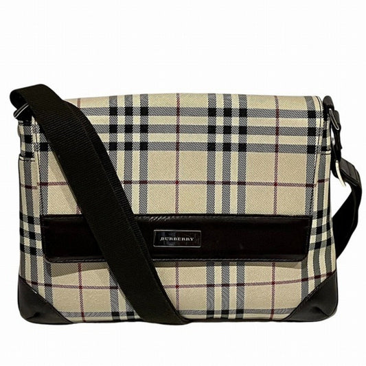 Burberry   Canvas Leather Shoulder Bag ()