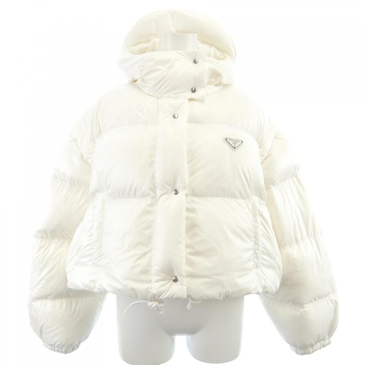 Prada Triangle Logo Convertible 2way Down Jacket