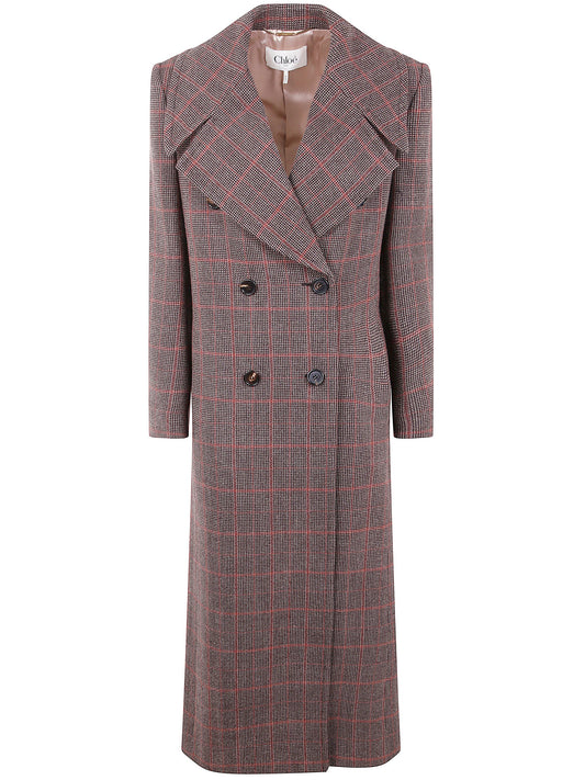 Chloe Women Long Double Breast Coat