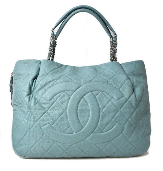 Chanel 2way Tote Bag Light Blue