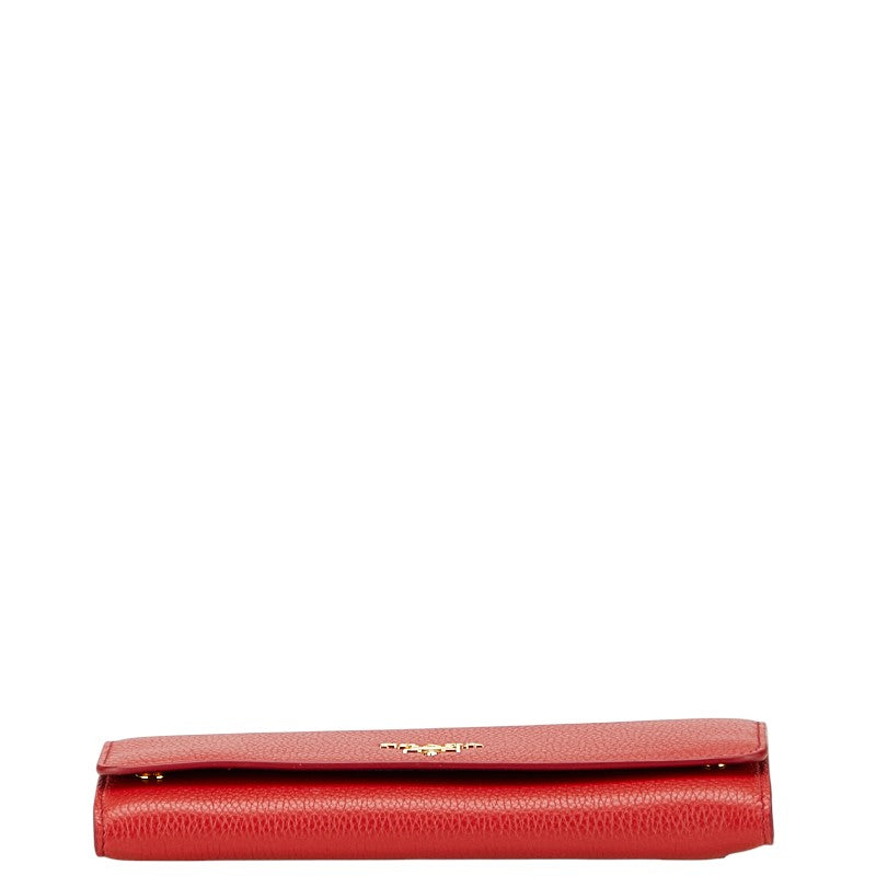 Prada Vitello Daino Calf Leather Long Wallet