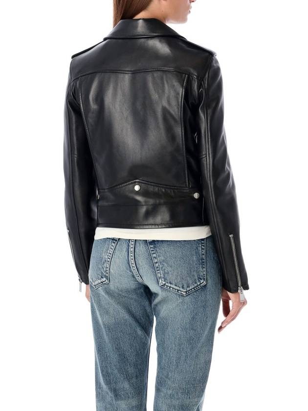 Saint Laurent Classic Lambskin Biker Jacket Black