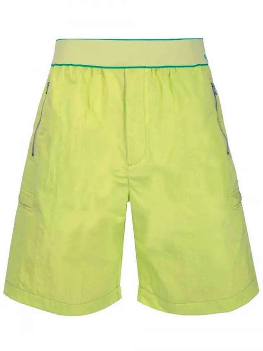 Bottega Veneta Cargo Bermuda Shorts Lime