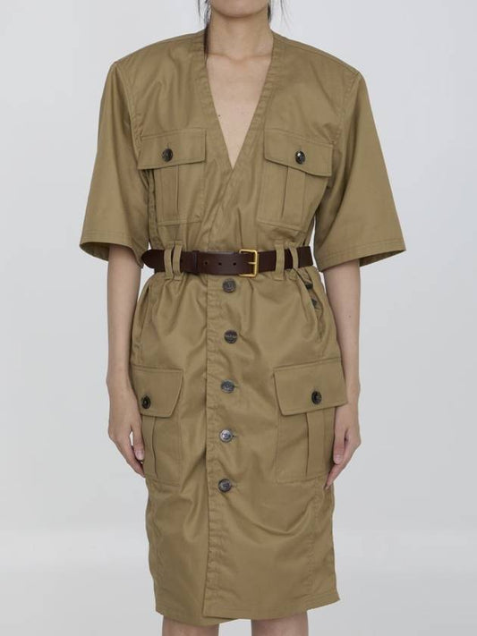 Saint Laurent Saharienne Dress