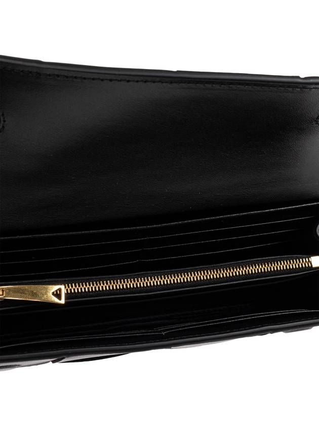 Bottega Veneta Bottega Veneta Leather Wallet, Women's, Black