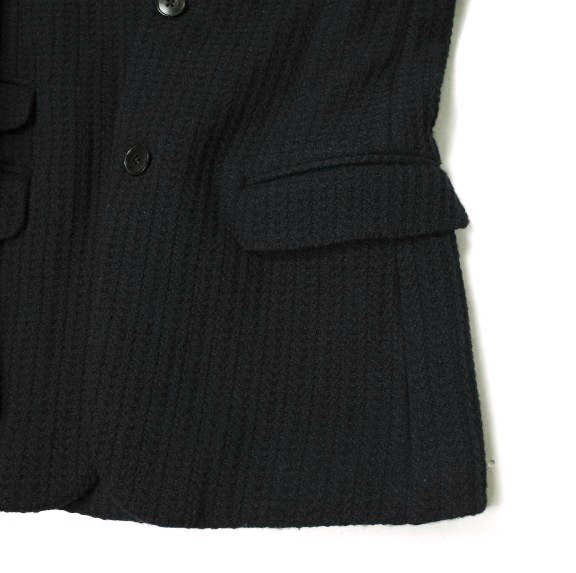Gucci Wool Knit 2B Jacket Black