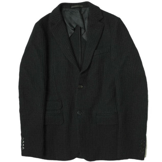 Gucci Wool Knit 2B Jacket Black