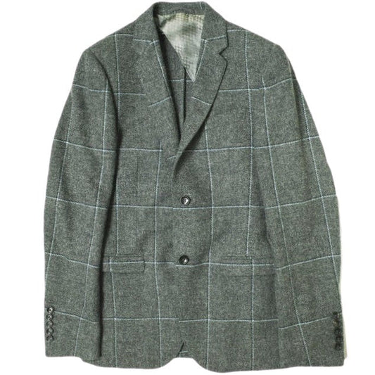 Gucci Wool 2B Jacket Gray Tailored