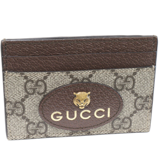 Gucci GG Supreme PVC Canvas Neo Vintage Card Case 597557 K9GOT 8861