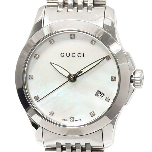 Gucci White Mother of Pearl G-Timeless Watch YA126504