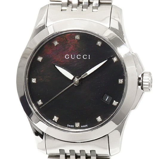Gucci Black Mother of Pearl G-Timeless Watch YA126505
