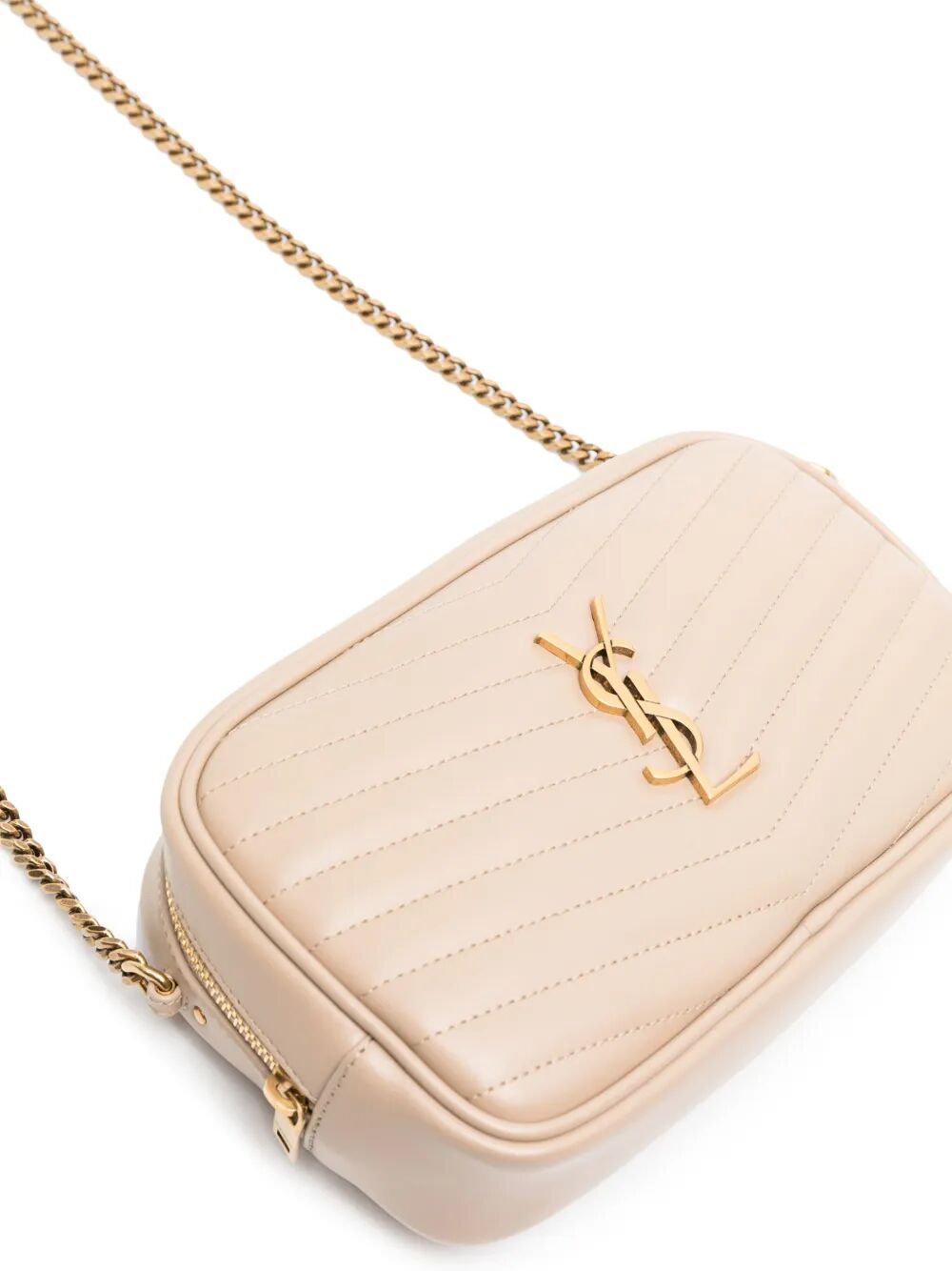 Saint Laurent Women Mini Lou In Quilted Leather
