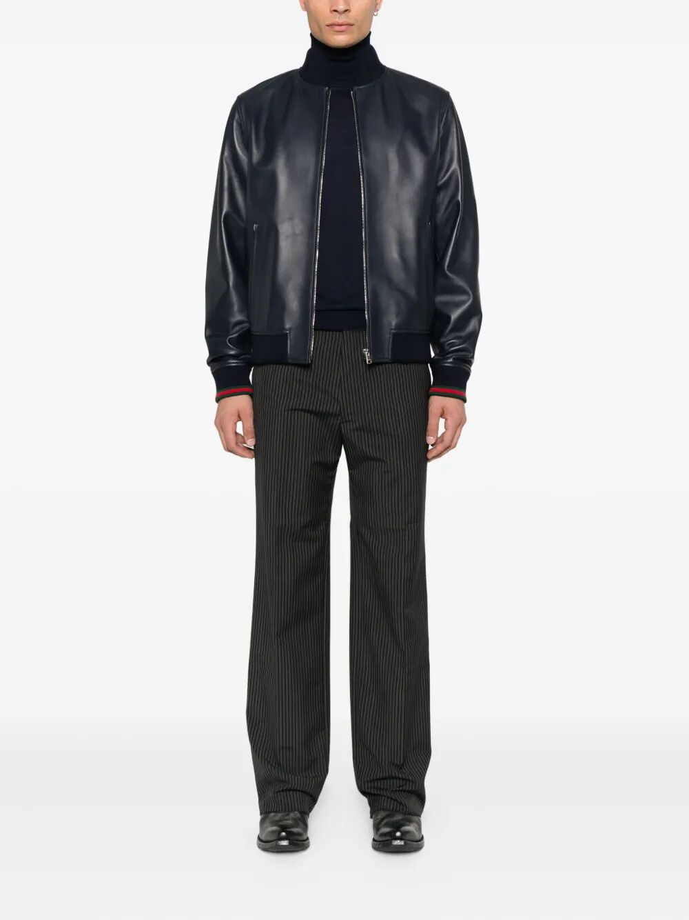 Saint Laurent Men Cashmere, Wool And Silk Turtleneck