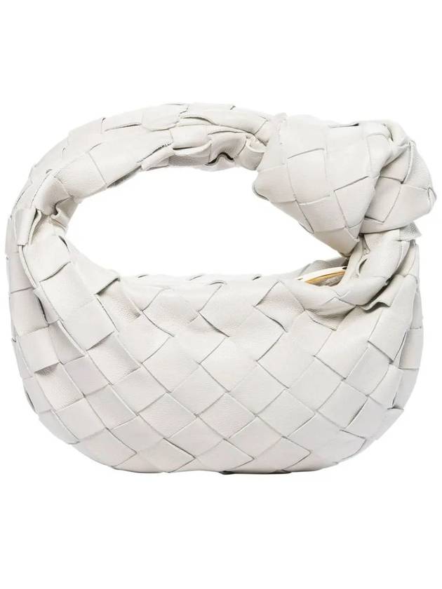 Bottega Veneta Candy Jodie Intrecciato Tote Bag Chalk