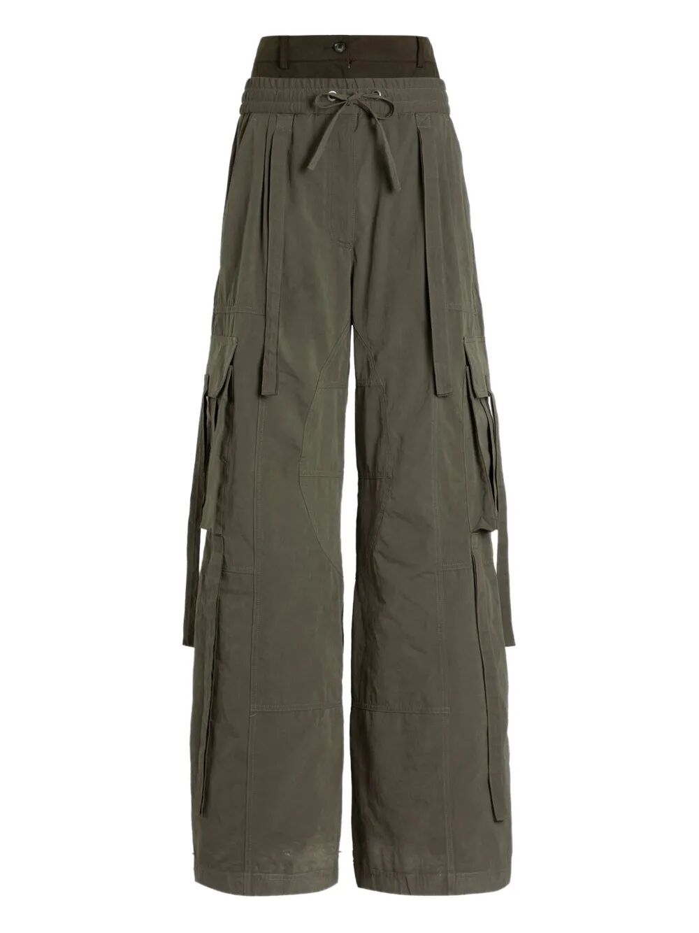 Dolce & Gabbana Women Waxed Faille Cargo Trousers