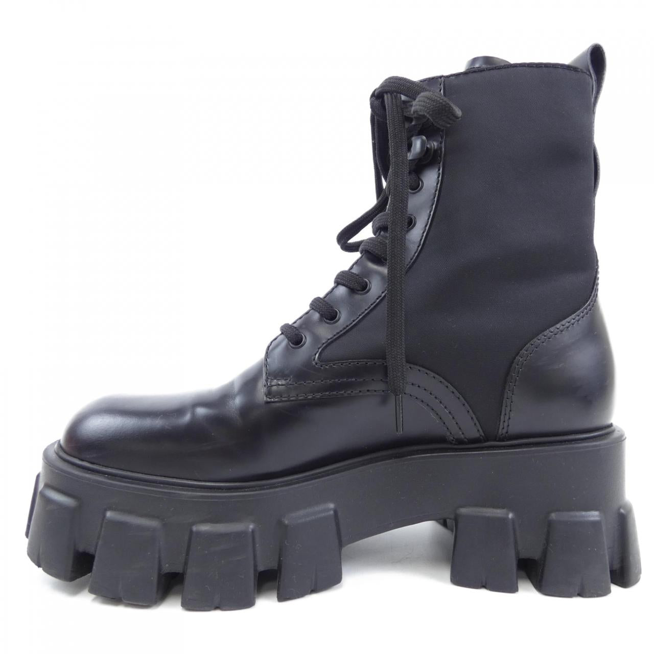 Prada RE-NYLON Leather Boots