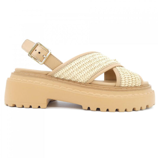 Prada 1X106O Crochet Leather Sandals