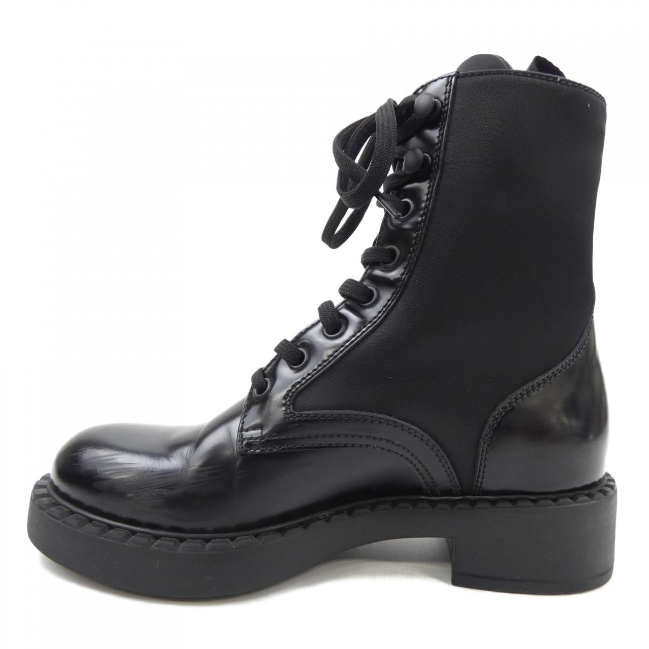 Prada 1T782M 3LF7 Brushed Leather Boots