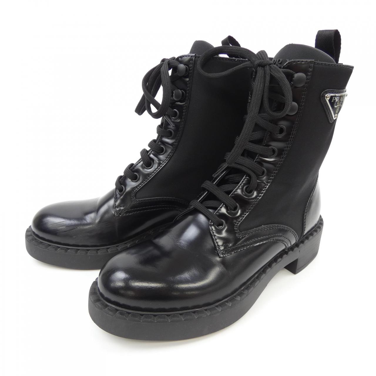 Prada 1T782M 3LF7 Brushed Leather Boots
