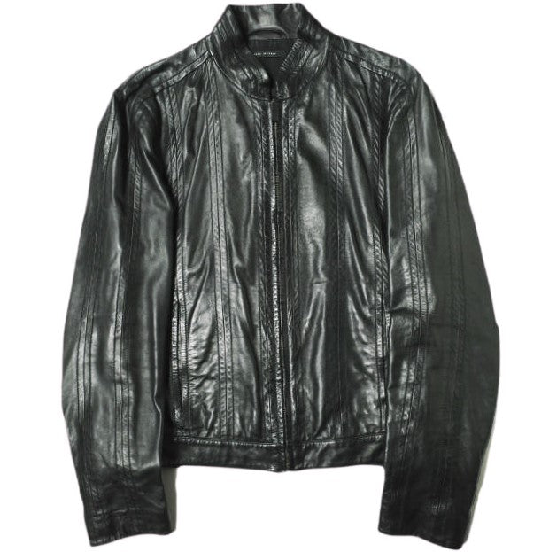 Gucci Single Riders Jacket Italian Leather Jacket