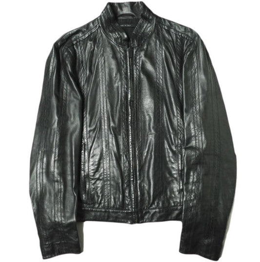 Gucci Single Riders Jacket Italian Leather Jacket