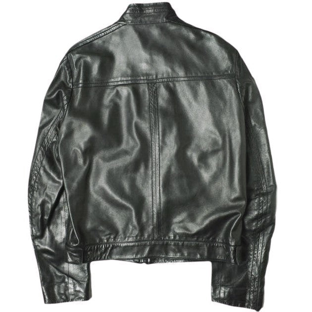 Gucci Single Riders Jacket Italian Leather Jacket