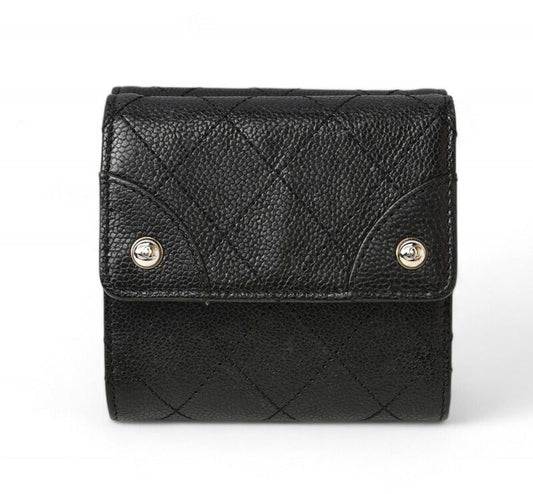 Chanel Black Caviar Leather Wallet